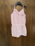 Vineyard Vines Seersucker Romper Red White Blue Size M 7/8