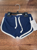 Miami Style Girls Navy Dolphin Terry Shorts Size 4/5 NWT