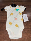 Carters Girls Onesie Lemons 0-3 Months New