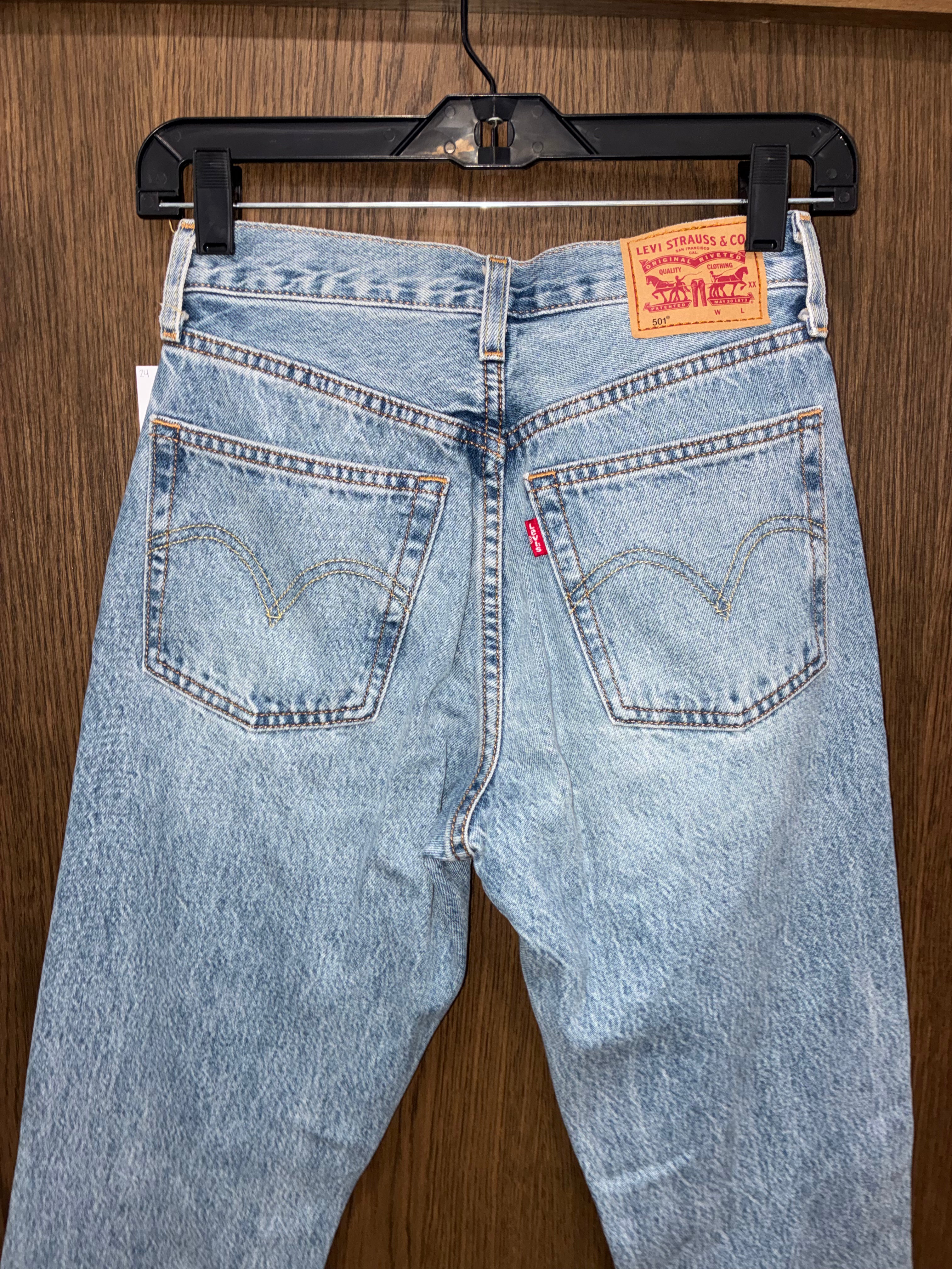 Levi’s Women’s High Rise 501 Button Fly Jeans Size 24W