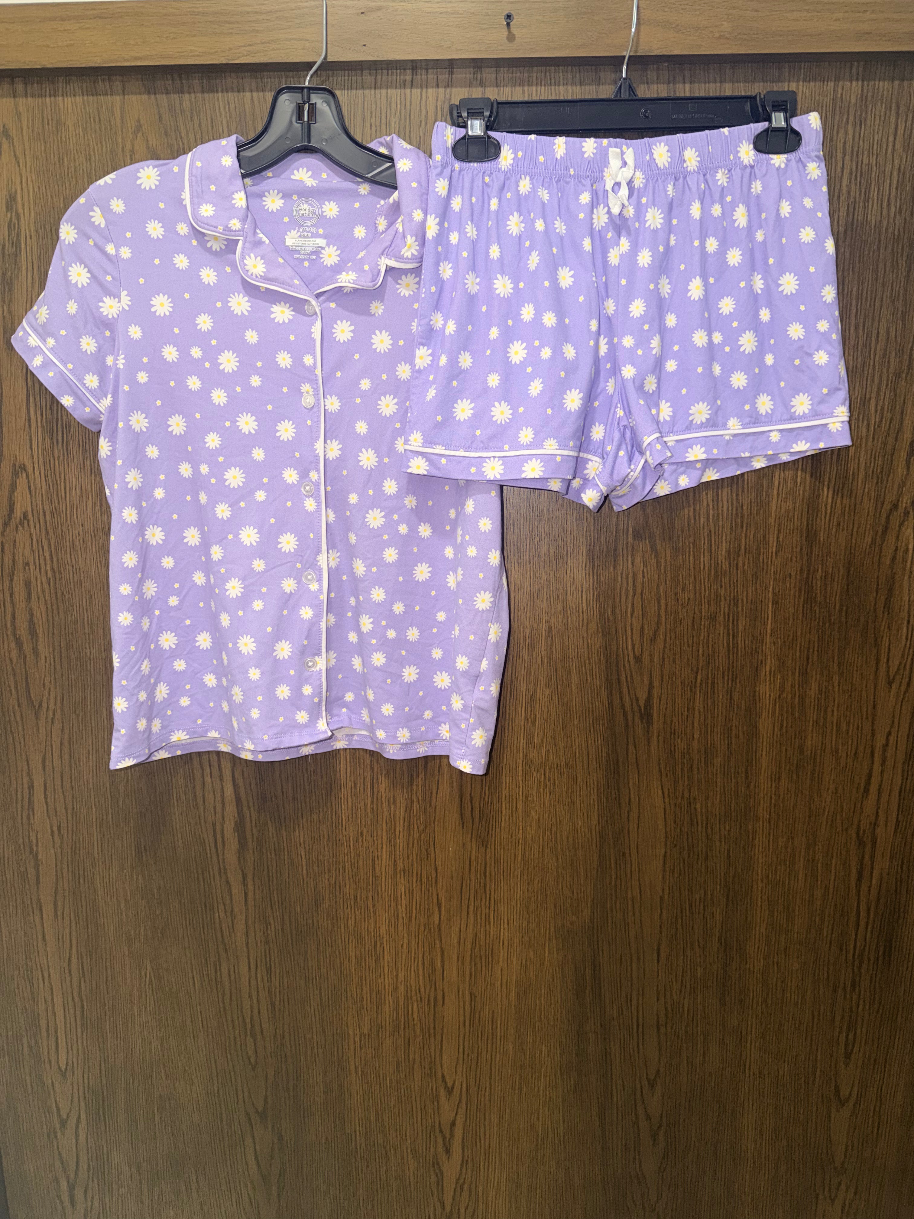 Girls Button Front Buttery Sofy Pajamas 10/12