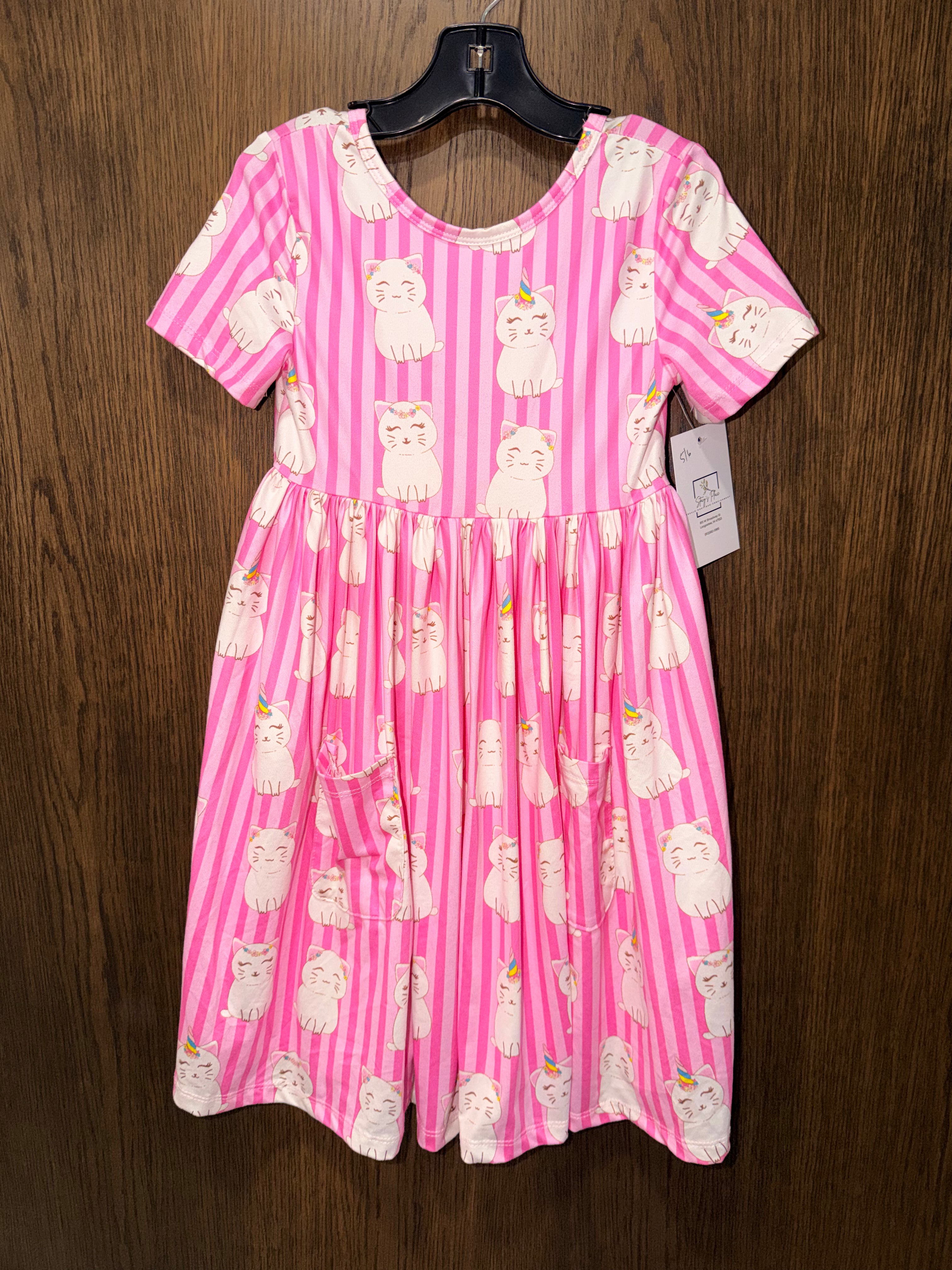 Mila & Rose Girls Kitty Unicorn Dress Size 5