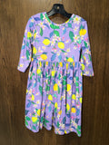Mila & Rose Girls Floral Lemon Dress Size 5
