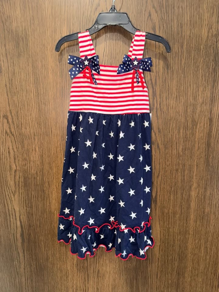 4th of July Stars Dress 4T