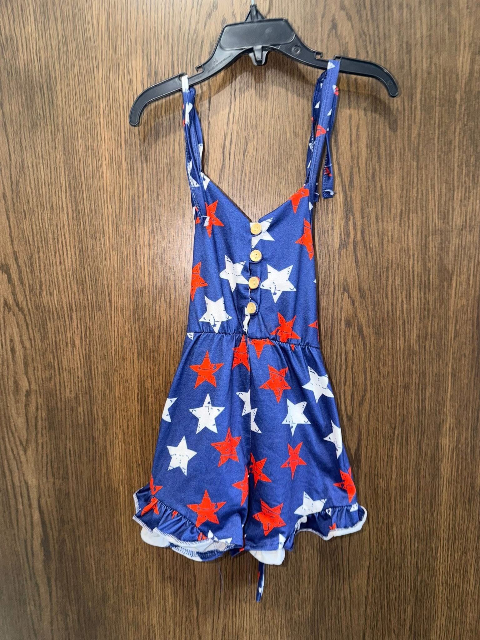Girls 4th of July Romper 3T 4T