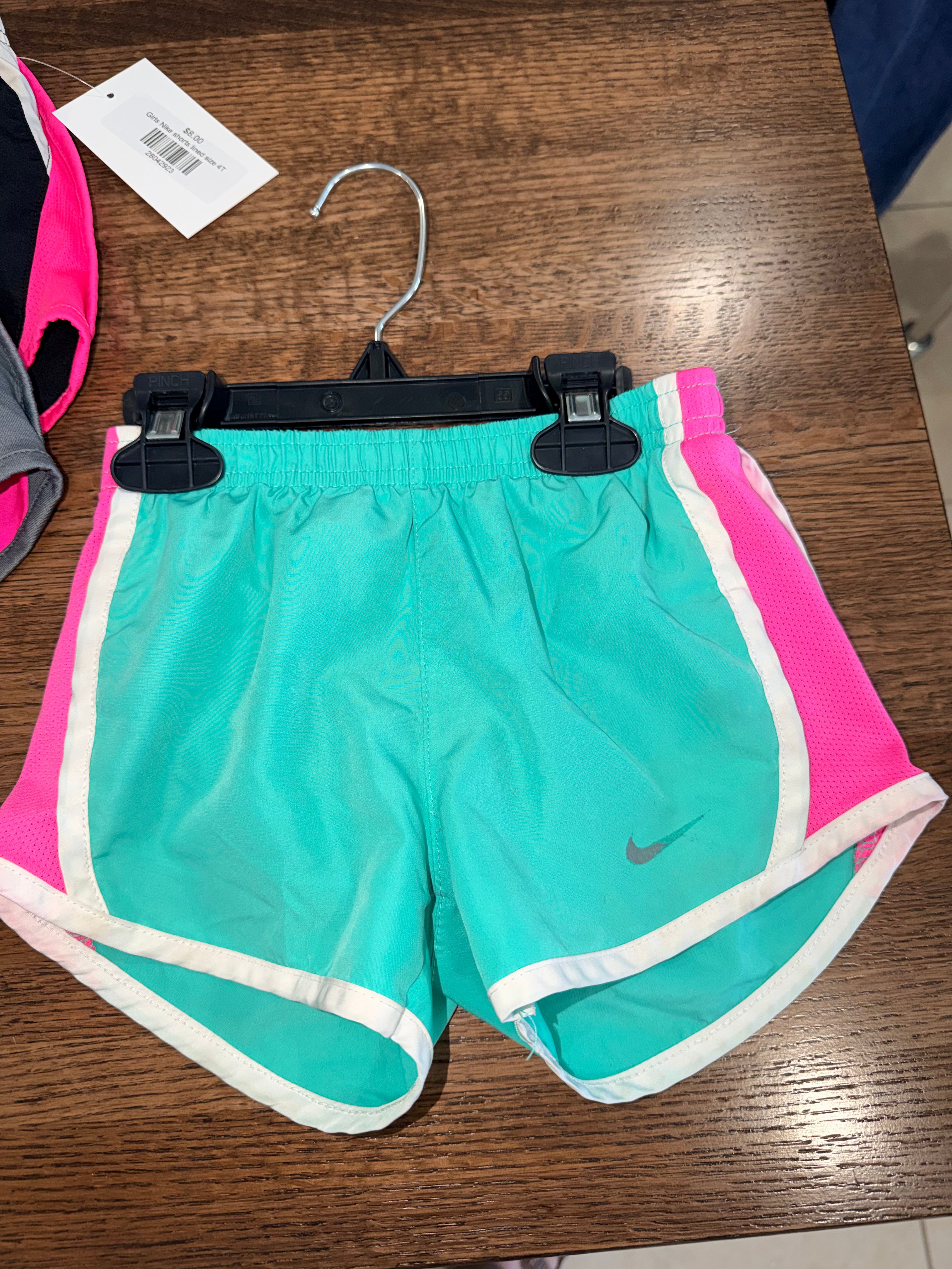Nike Girls Shorts Lined 4T