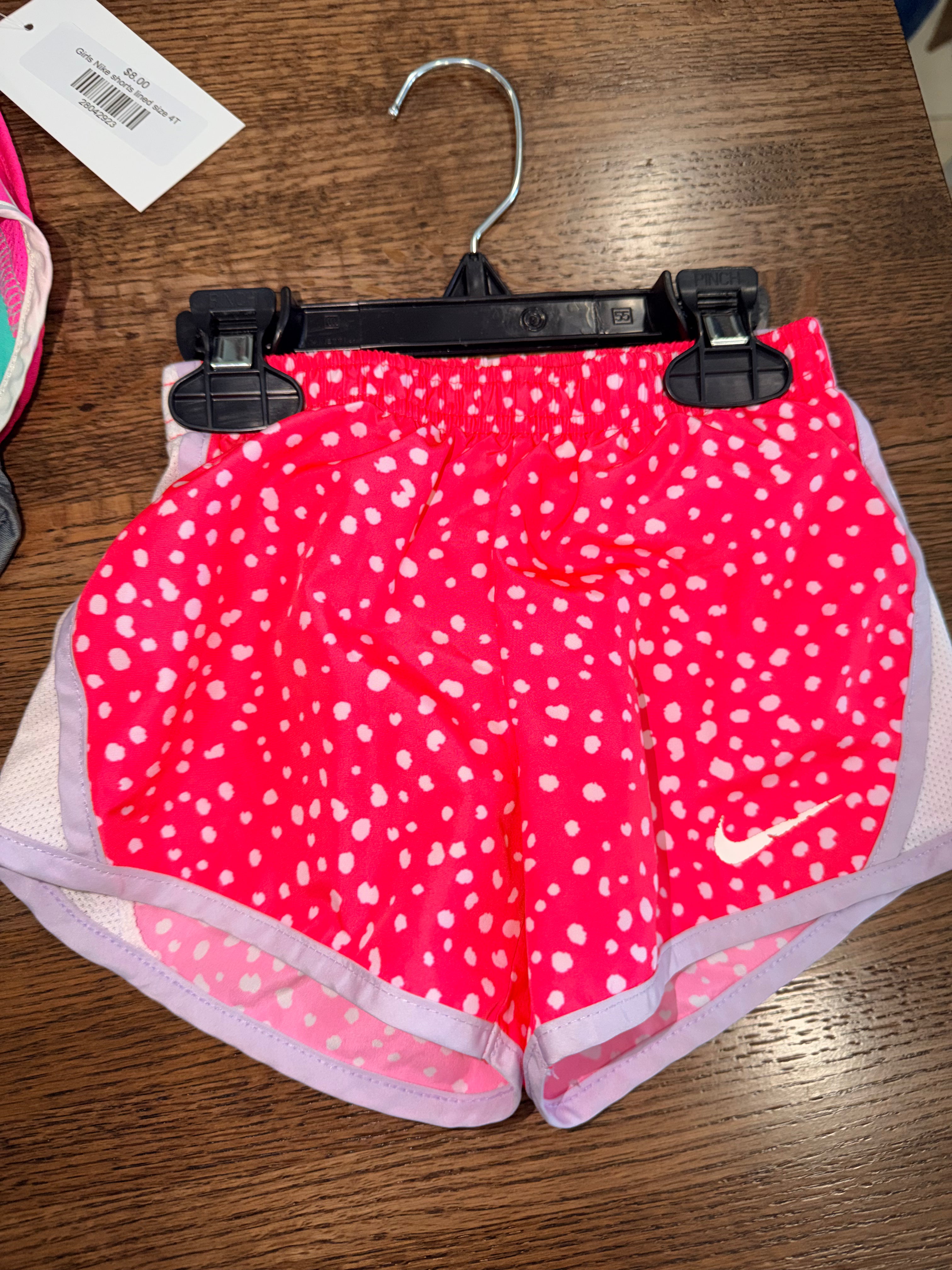Nike Girls Shorts Lined 4T