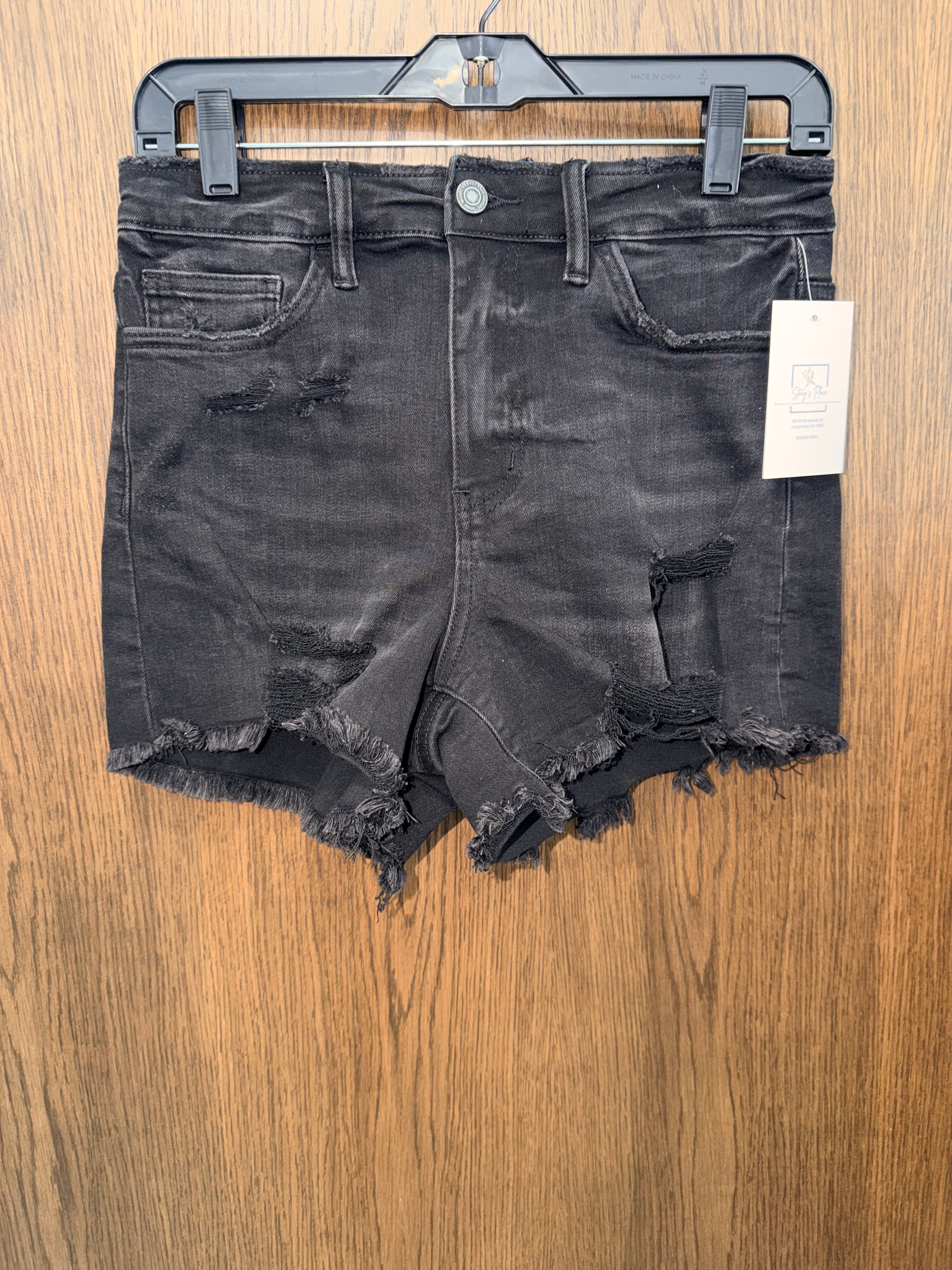 Women’s Vervet NWT  Hi-Waist Shorts Size Medium Black Not faded