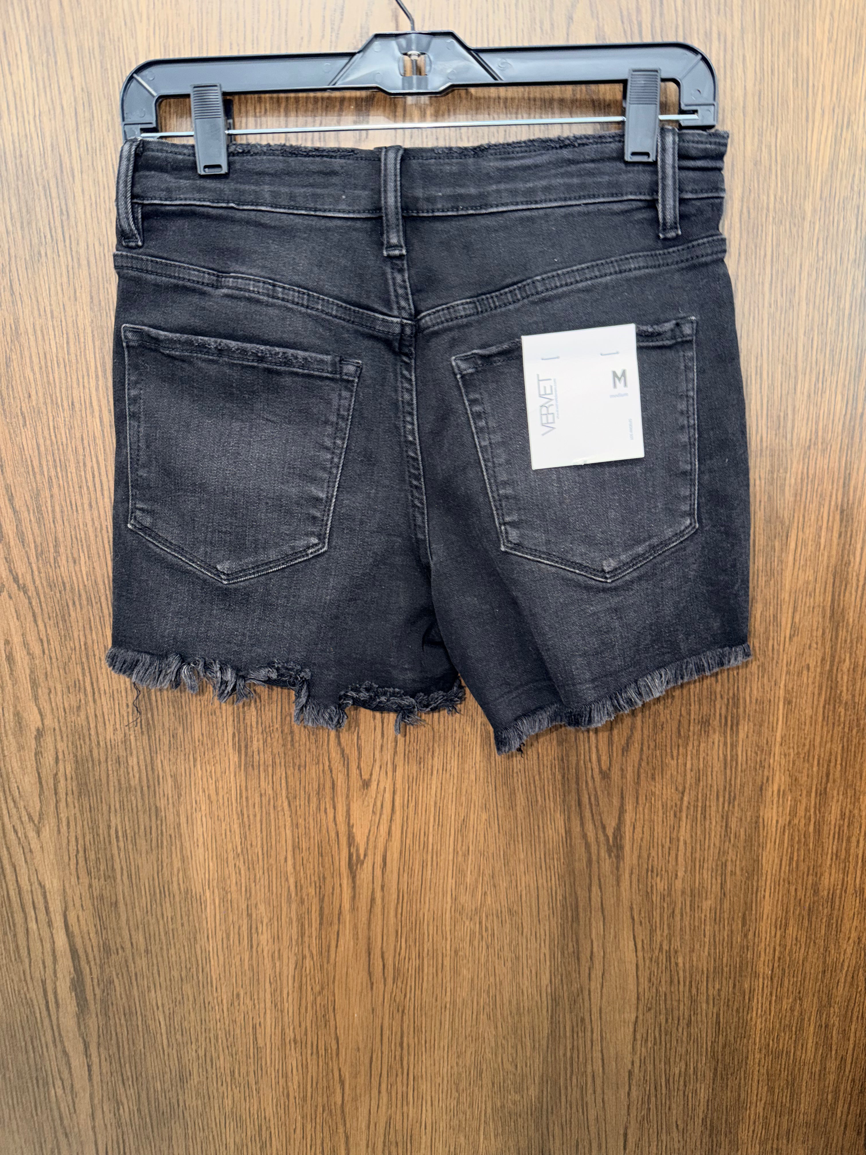 Women’s Vervet NWT  Hi-Waist Shorts Size Medium Black Not faded