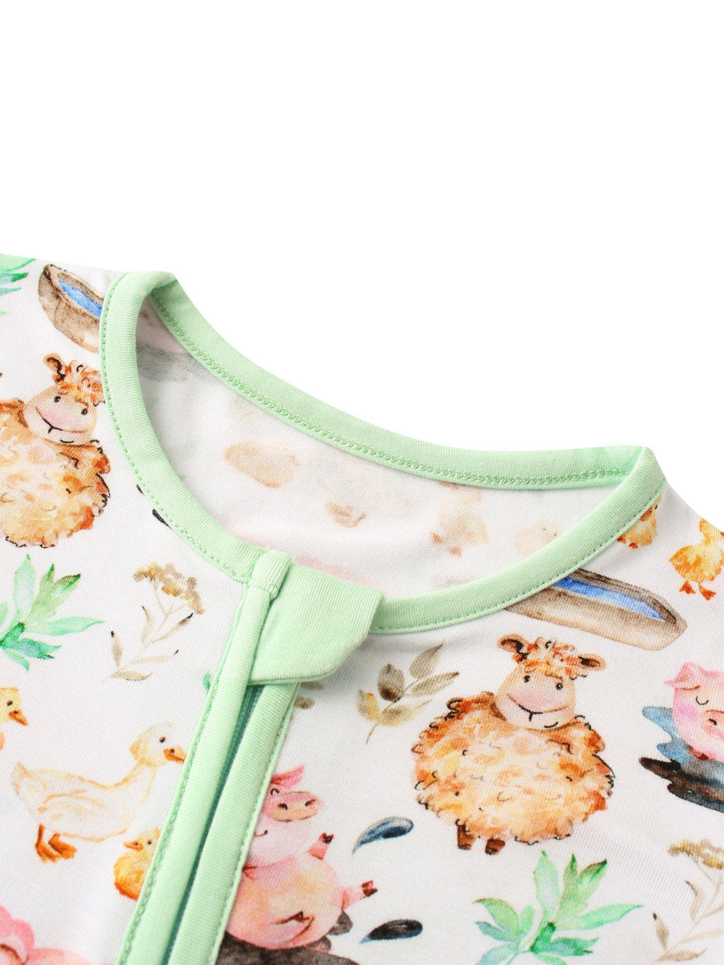 PoshTOT Little Yellow Sheep Bamboo Baby Convertible Zippy Romper: 0-3M