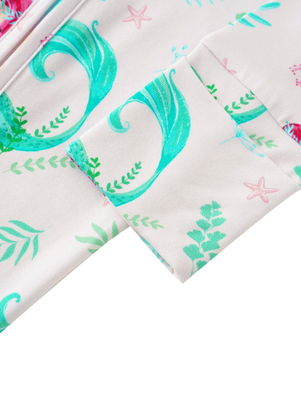 PoshTOT Mermaid Bamboo Baby Convertible Zippy Romper: 2T