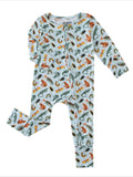 PoshTOT Lizards & Bugs Bamboo Baby Convertible Zippy Romper: 12-18M