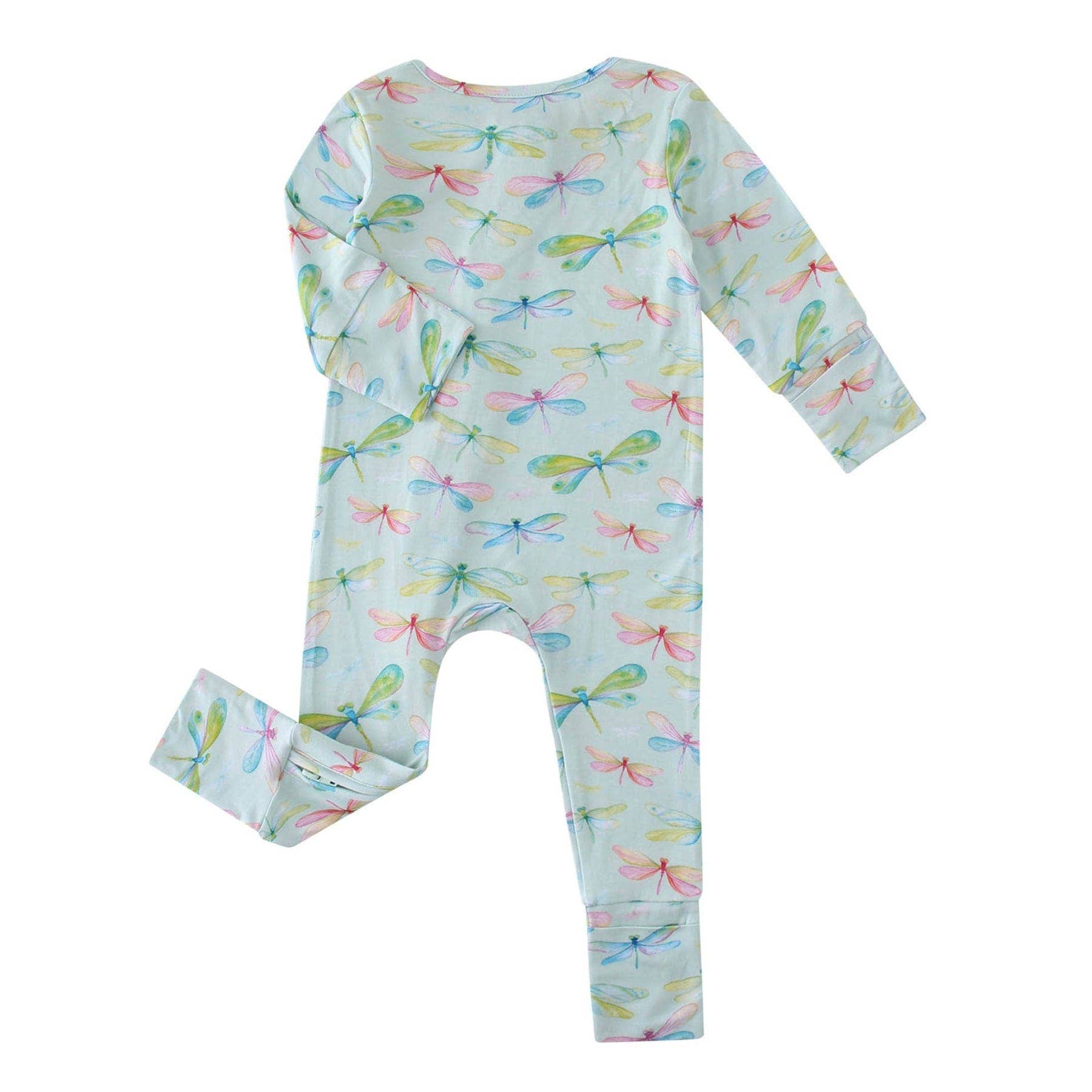PoshTOT Dragonfly Bamboo Baby Convertible Zippy Romper: 18-24M