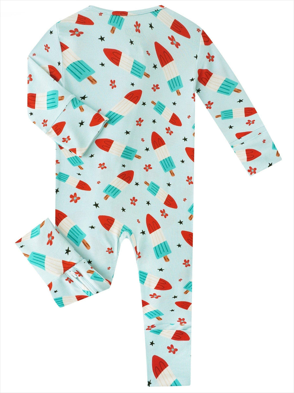 PoshTOT Bomb Pops Bamboo Baby Convertible Zippy Romper: 18-24M
