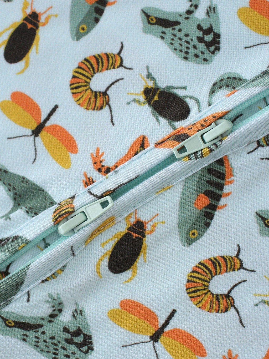 PoshTOT Lizards & Bugs Bamboo Baby Convertible Zippy Romper: 9-12M
