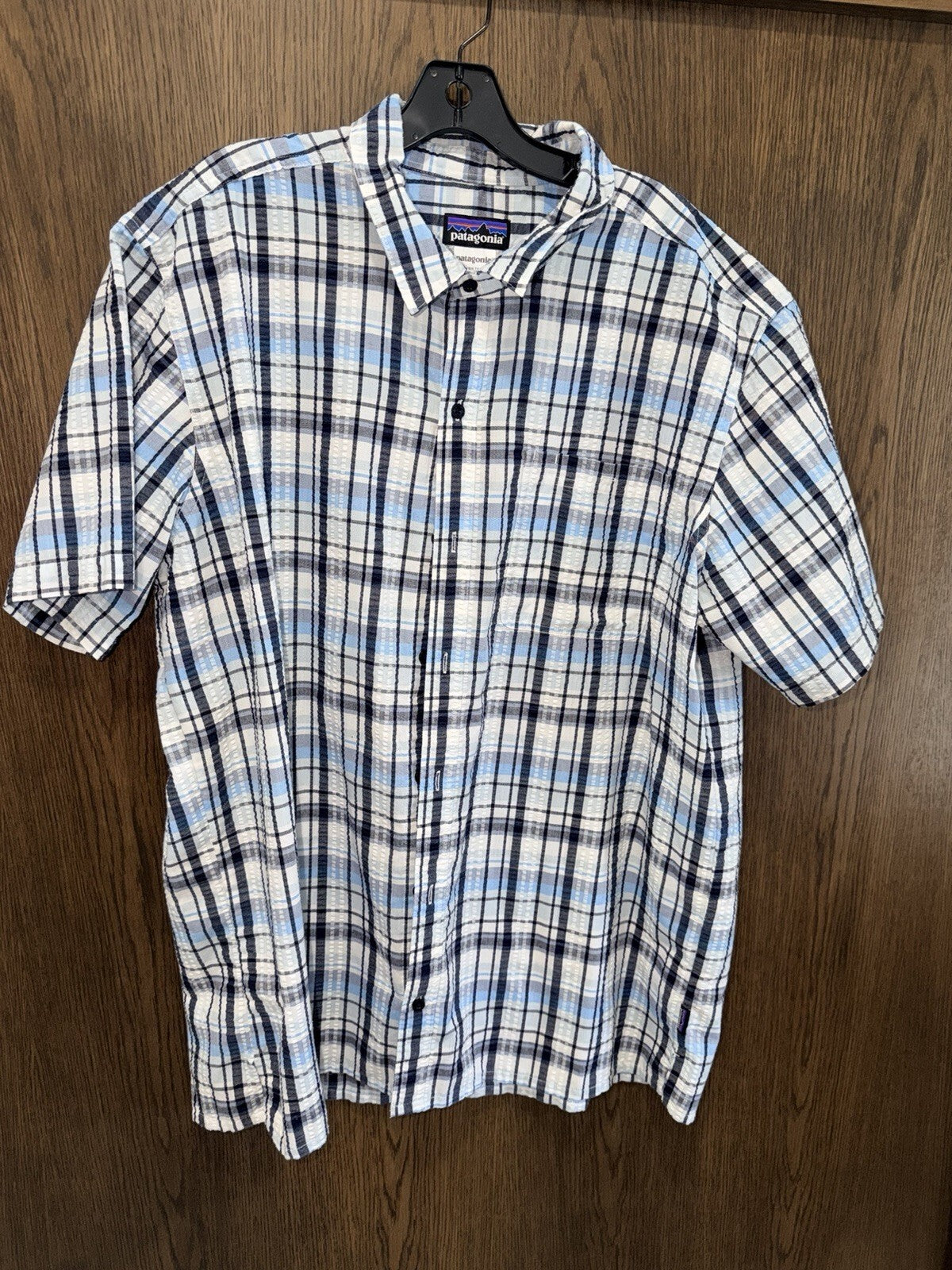 Patagonia Men's A/C Button Down Shirt 100% Cotton Plaid SS Size 2XL XXL