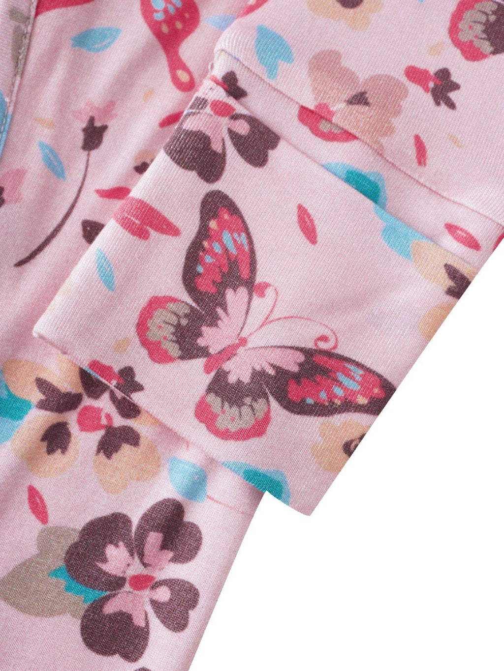 PoshTOT Butterfly Bamboo Baby Convertible Zippy Romper: 0-3M