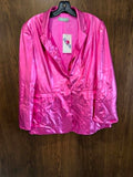 Blue B Collection Women's Pink Shimmery Blazer Size Small NWT