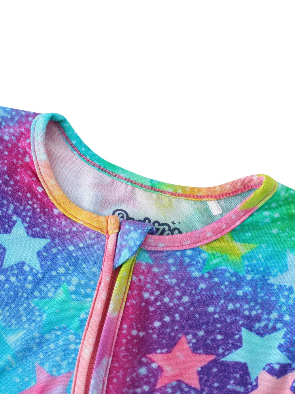 PoshTOT Colorful Stars Bamboo Baby Convertible Zippy Romper: Star / 0-3M