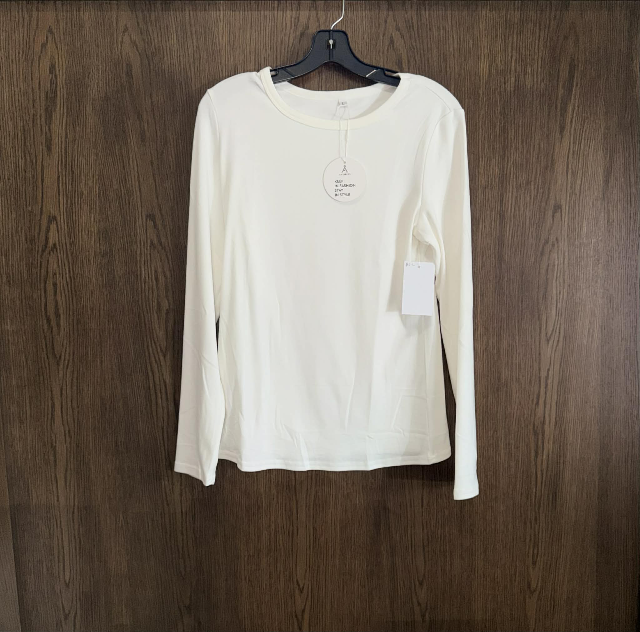Anrabess Boutique Top, NWT, Cream ~ Size Large
