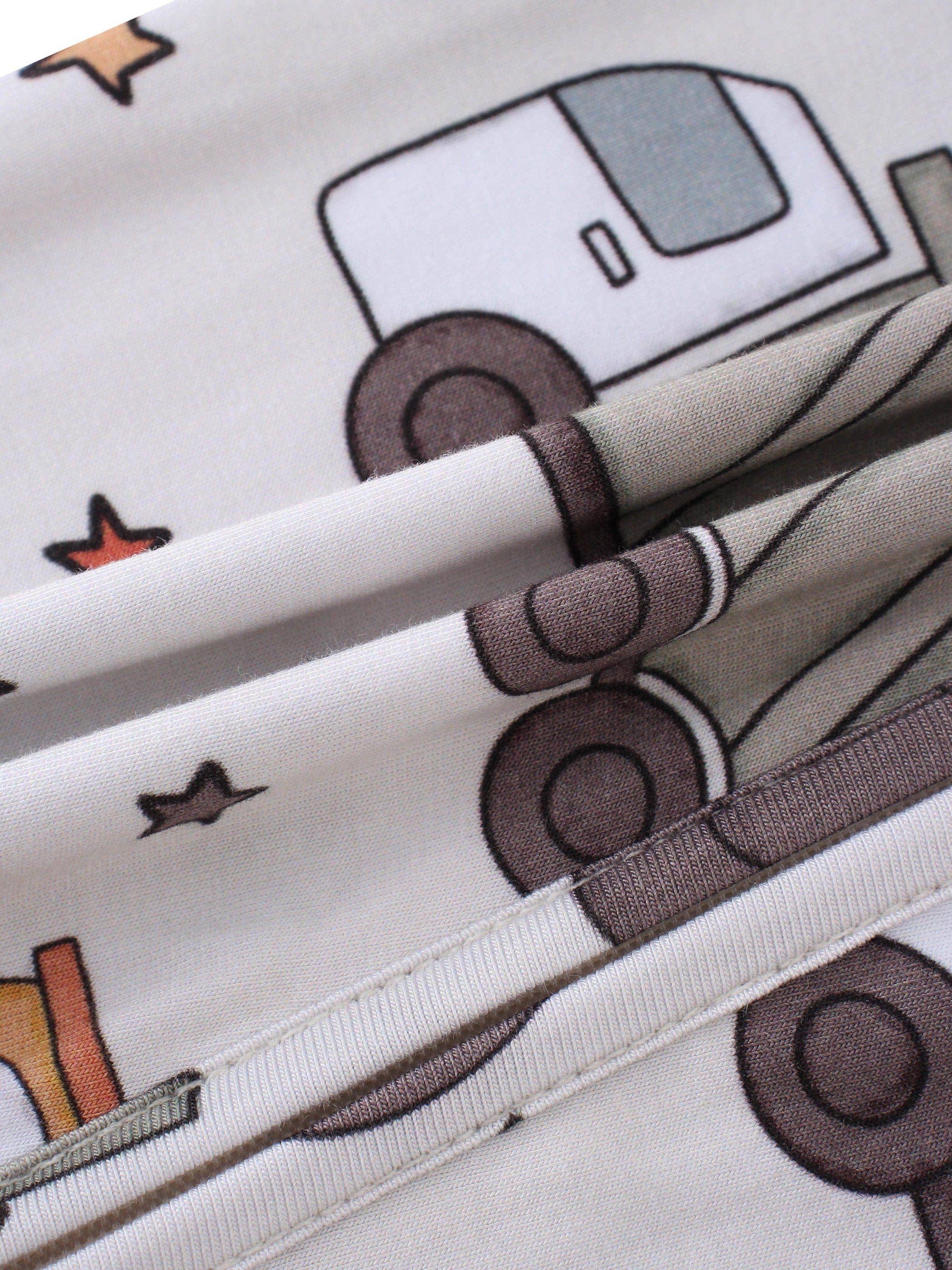 PoshTOT Vehicles Bamboo Baby Convertible Zippy Romper: 9-12M